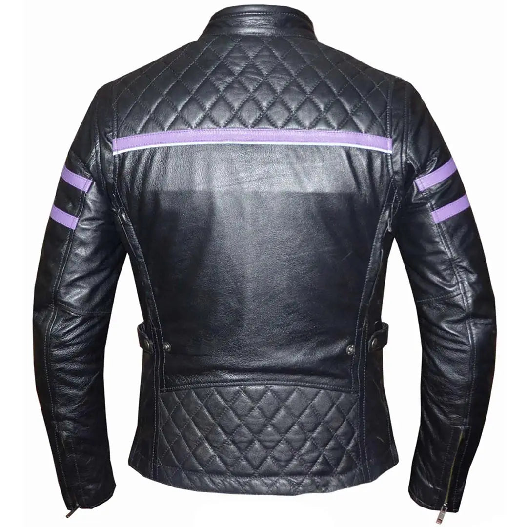 Unik International Women's Diamond Quilt Motorcycle Jacket - Boutique of Leathers/Open Road