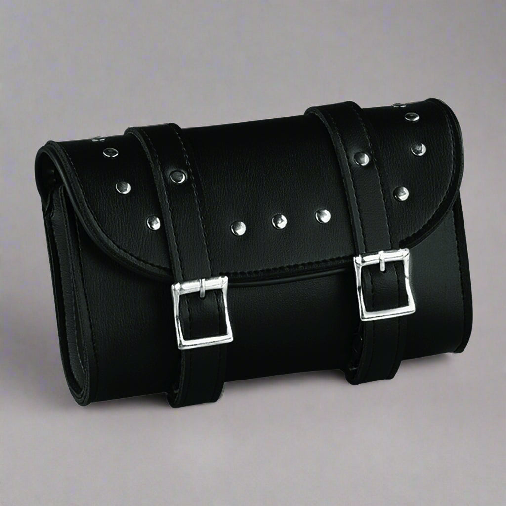 Open Road Chrome Studded PVC Tool Bag