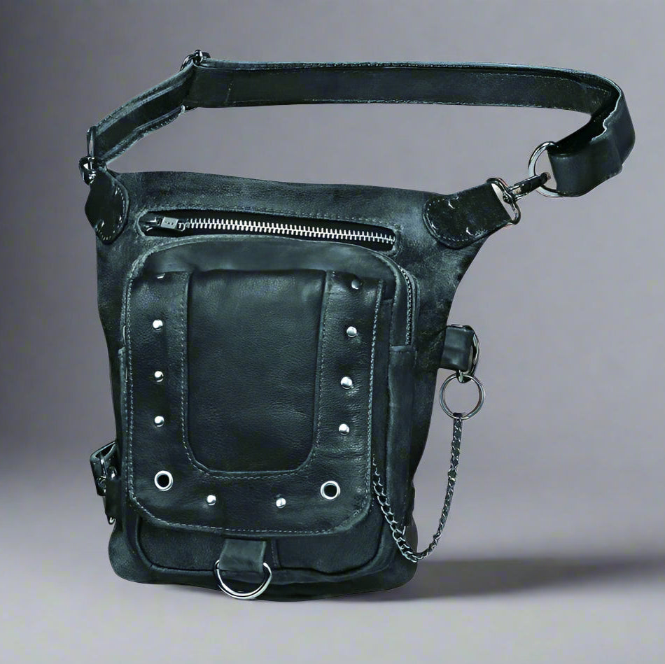 Ladies Leather Thigh Bag | Crossbody Bag