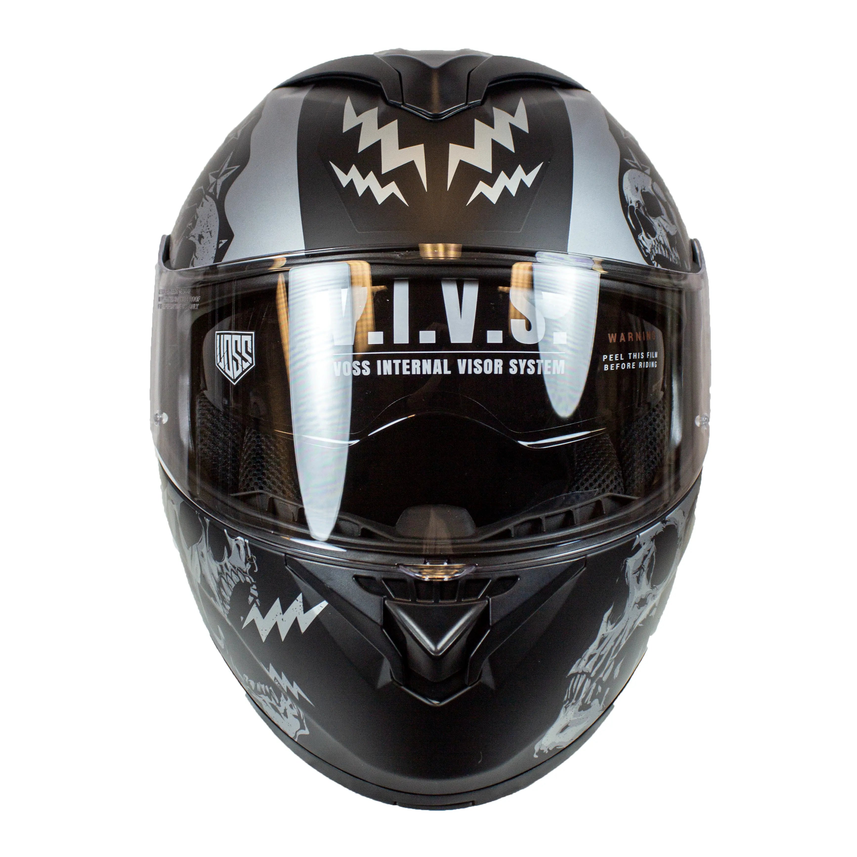 VOSS 580 Conquest Modular Two Tone El Diablo Helmet Motorcycle Helmets Boutique of Leathers/Open Road