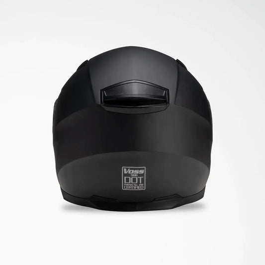 VOSS 988 MOTO-1 Matte Black Helmet Motorcycle Helmets Boutique of Leathers/Open Road