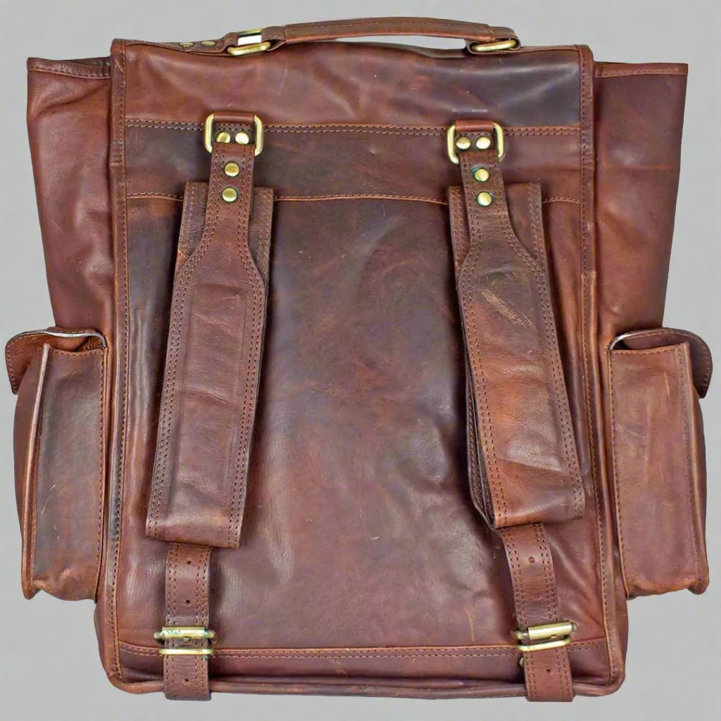 Viceroy Leather Messenger Backpack - Boutique of Leathers/Open Road