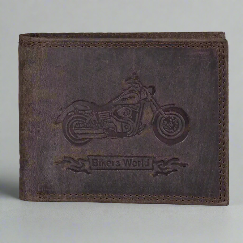 Viceroy Men's Bike Embossed Leather Wallet Men's Wallets Boutique of Leathers/Open Road