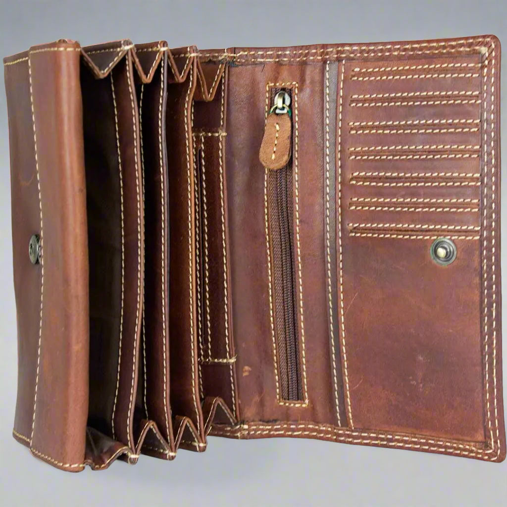 Viceroy Women's Leather Wallet - Boutique of Leathers/Open Road