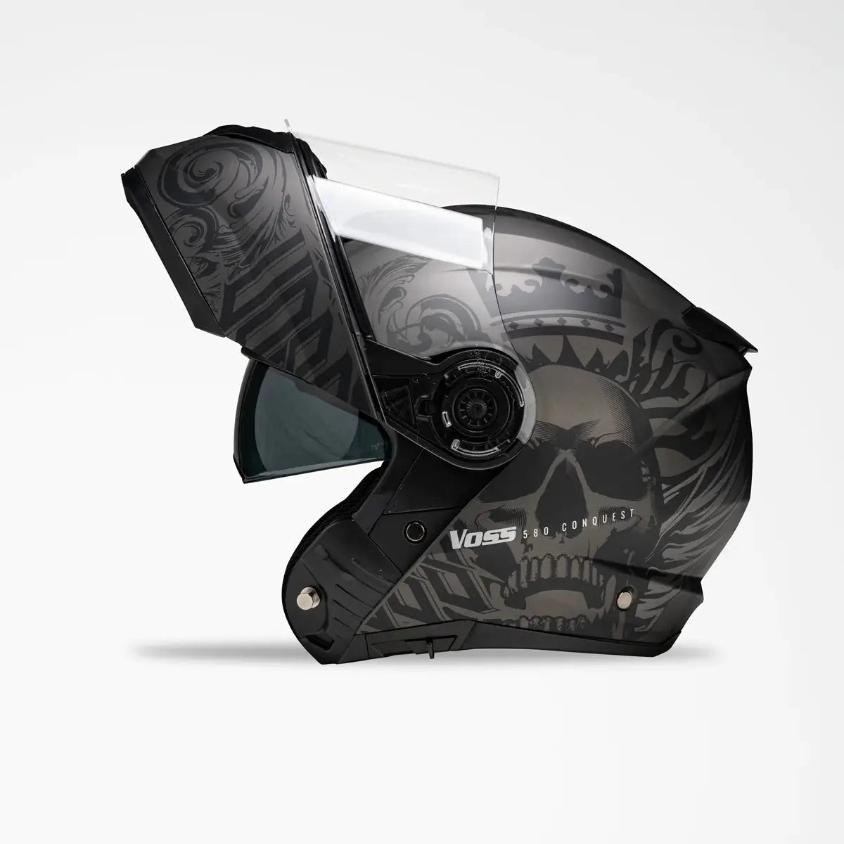 Voss 580 Matte Two Tone Apocalypse Helmet Motorcycle Helmets Boutique of Leathers/Open Road