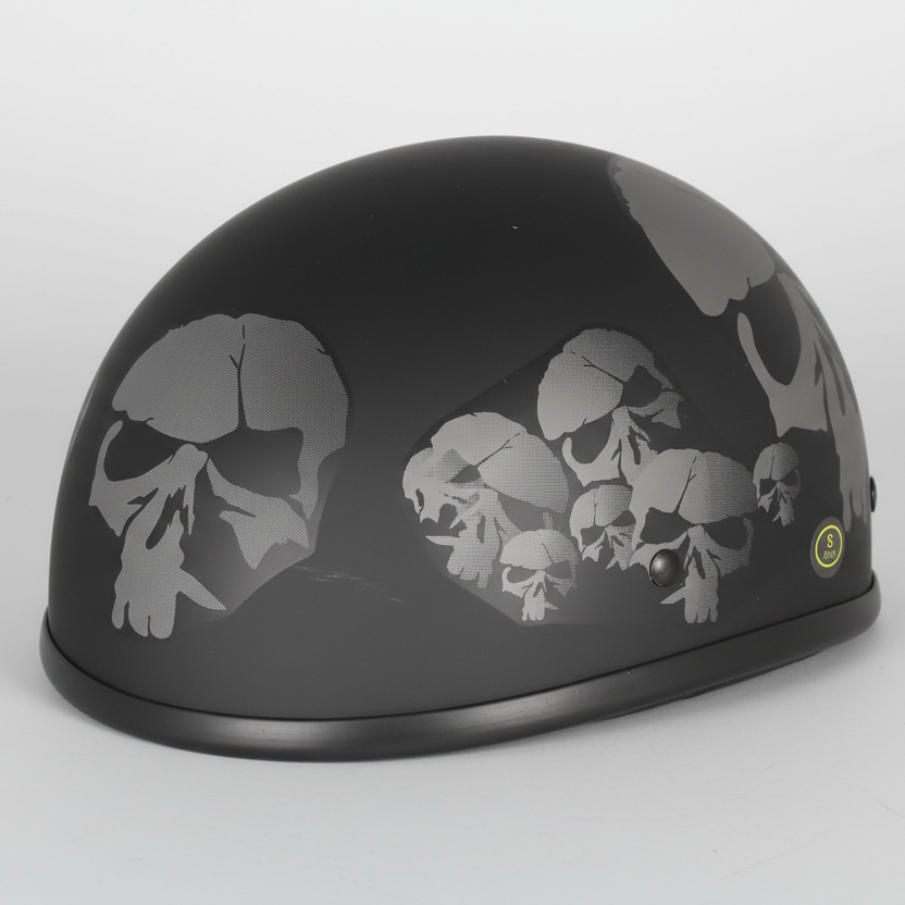 West Coast Leather Beanie Skull Motorcycle Half Helmet Motorcycle Helmets Boutique of Leathers/Open Road