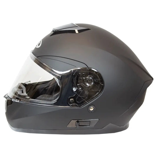 West Coast Leather Full Face Matte Black Helmet Motorcycle Helmets Boutique of Leathers/Open Road