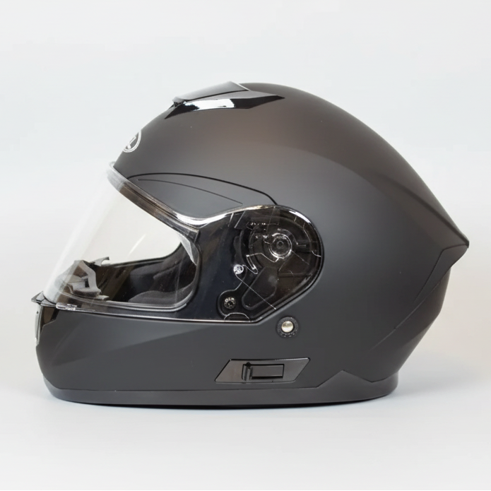 West Coast Leather Full Face Matte Black Helmet Motorcycle Helmets Boutique of Leathers/Open Road