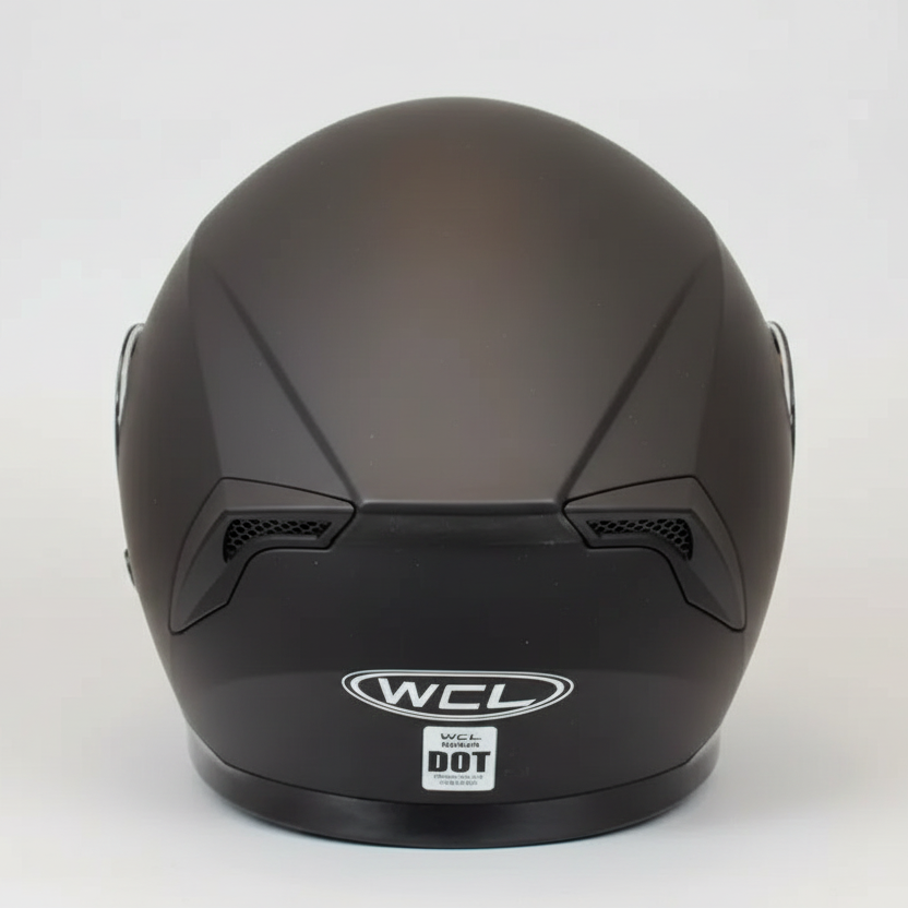 West Coast Leather Full Face Matte Black Helmet Motorcycle Helmets Boutique of Leathers/Open Road