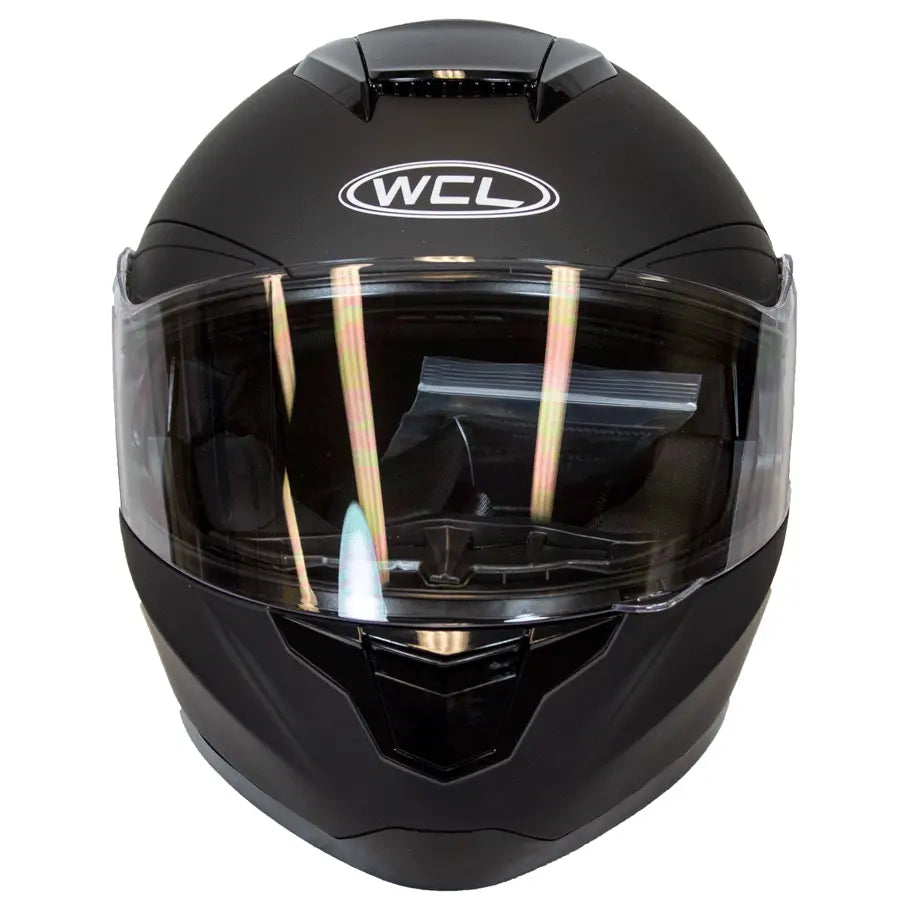 West Coast Leather Full Face Matte Black Helmet Motorcycle Helmets Boutique of Leathers/Open Road