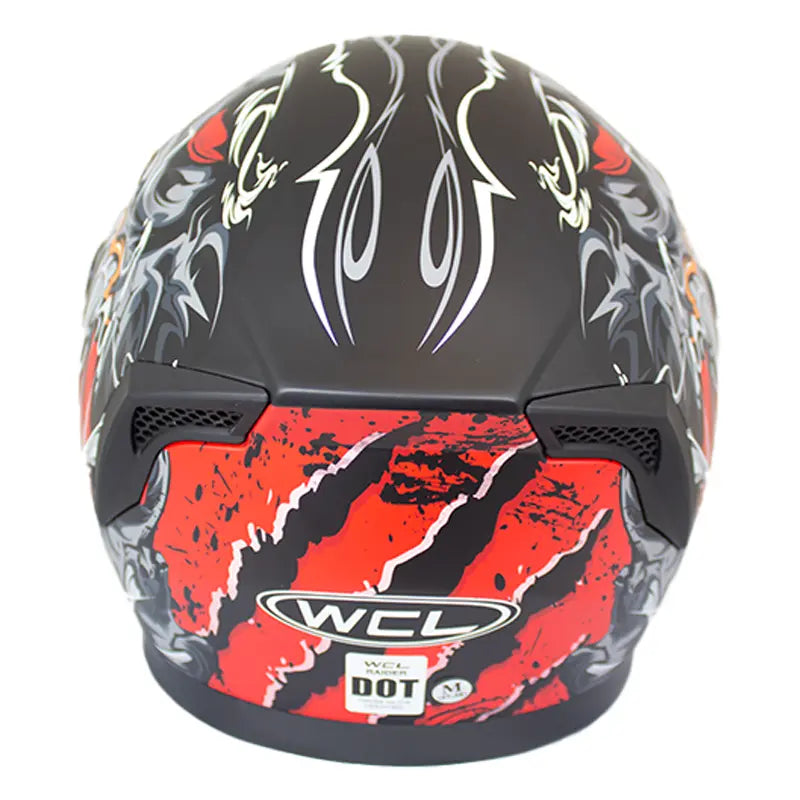 West Coast Leather Monster Skull Biker Helmet Motorcycle Helmets Boutique of Leathers/Open Road