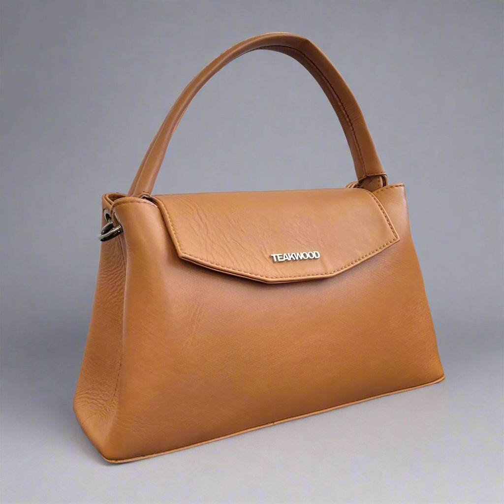 Elegant Sheep Leather Flap Handle Bag - Boutique of Leathers/Open Road