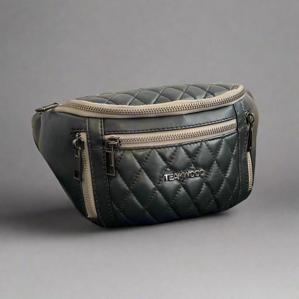 Quilted Sheep Leather Waist Bag - Boutique of Leathers/Open Road