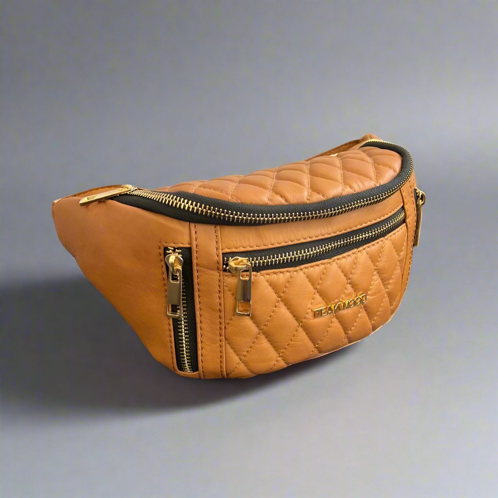 Quilted Sheep Leather Waist Bag - Boutique of Leathers/Open Road