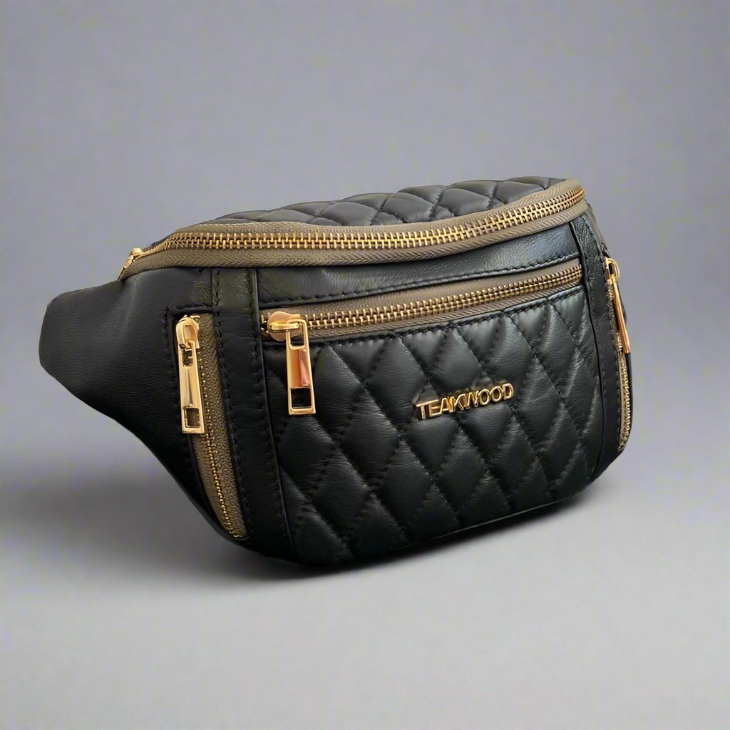 Quilted Sheep Leather Waist Bag - Boutique of Leathers/Open Road