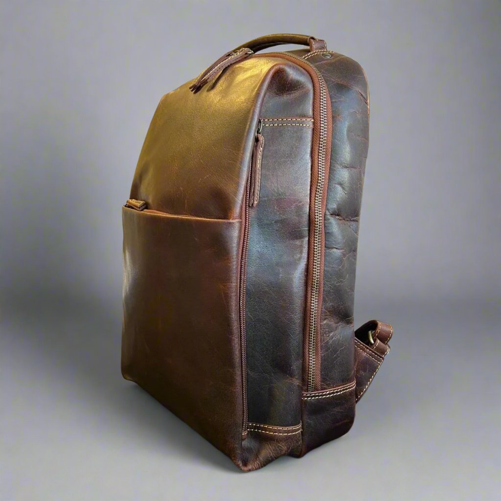 MET Two Adjustable Strap Leather Sundaland Backpack