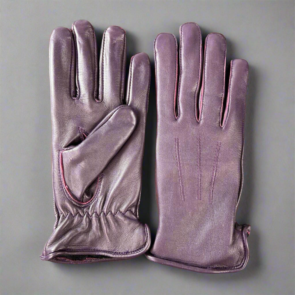 Women's Leather Gloves with Fur Lining