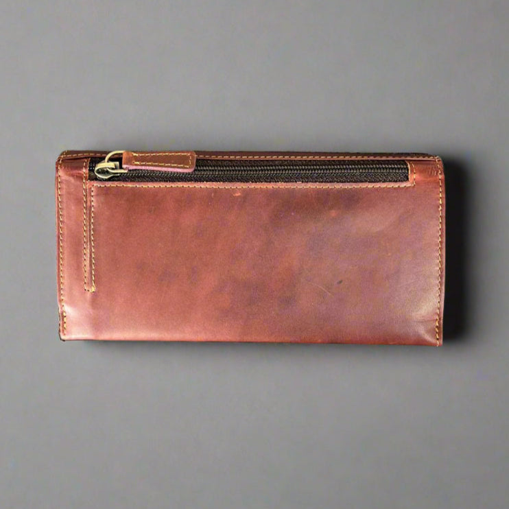 Women’s Cow Leather Flap Wallet