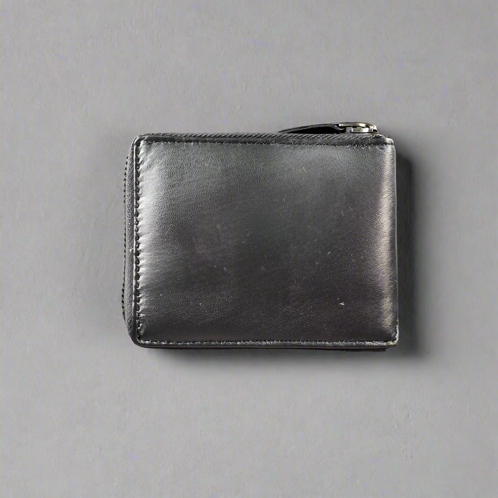 Greenwood Men's Leather Wallet. Premium RFID Protection Zip-Around Wallet - Boutique of Leathers/Open Road