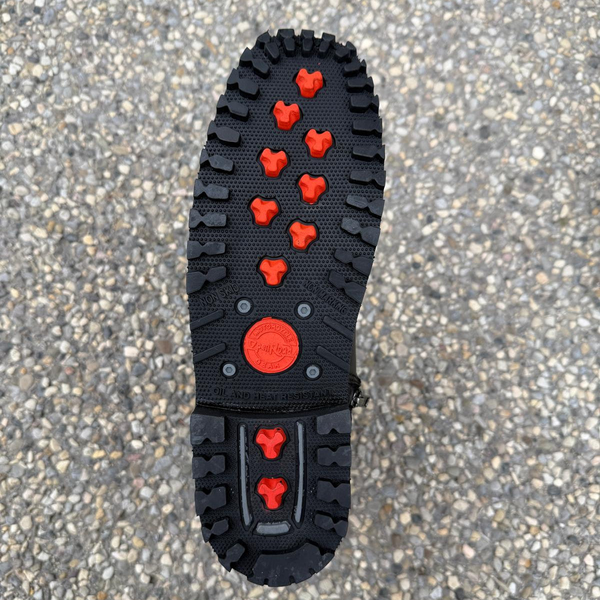 Women's Motorcycle Biker Leather Boots. Black Cowhide with Studded Straps & Side Zip