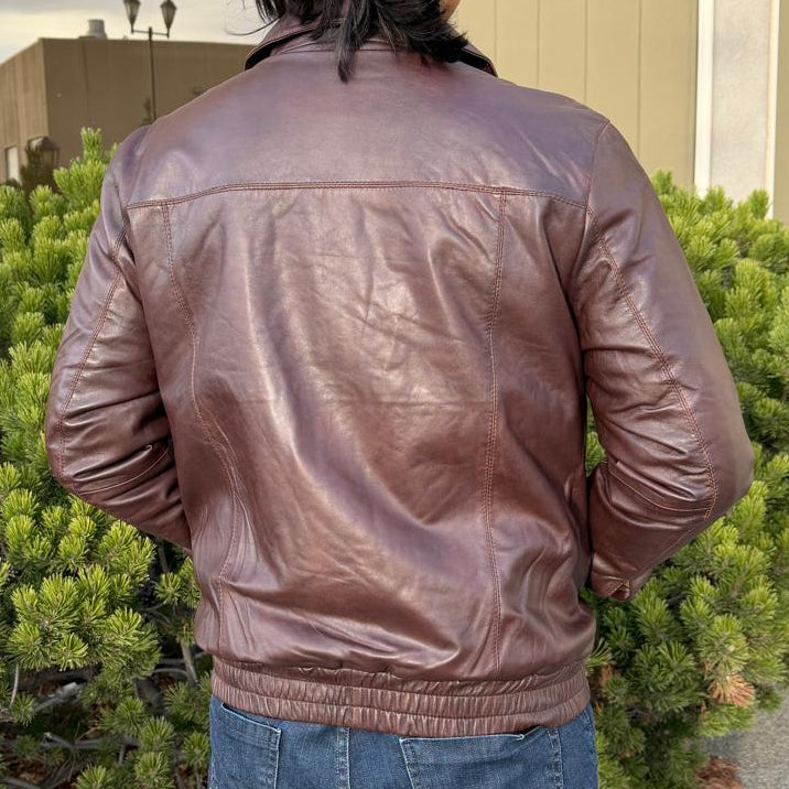 BOL Men's Ting Bomber Lambskin Leather Jacket - Boutique of