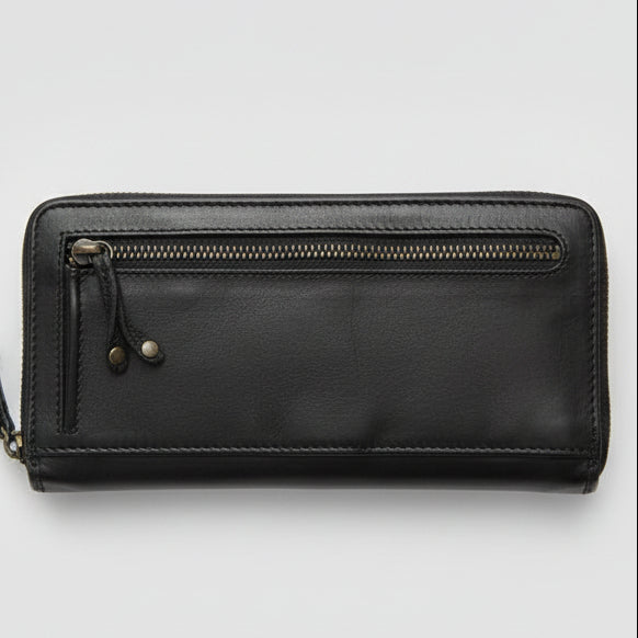 MET Women's Leather Wallet Zip Around