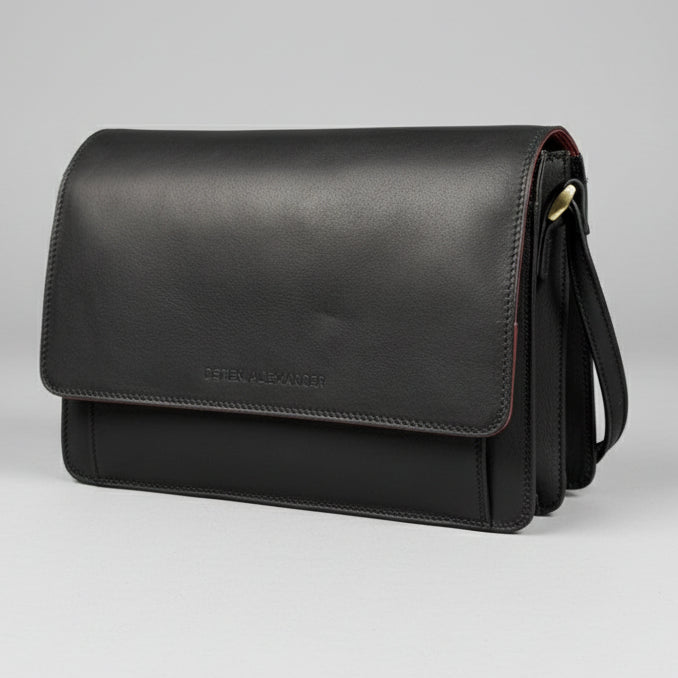 derek alexander leather backpack Derek Alexander Half Flap Organizer Leather Messenger Crossbody Bag -