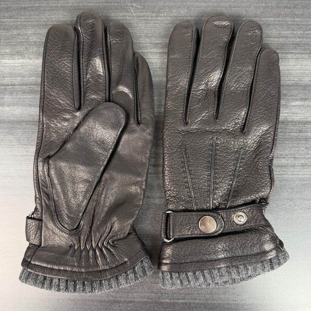 Men's Black Goat Leather Gloves