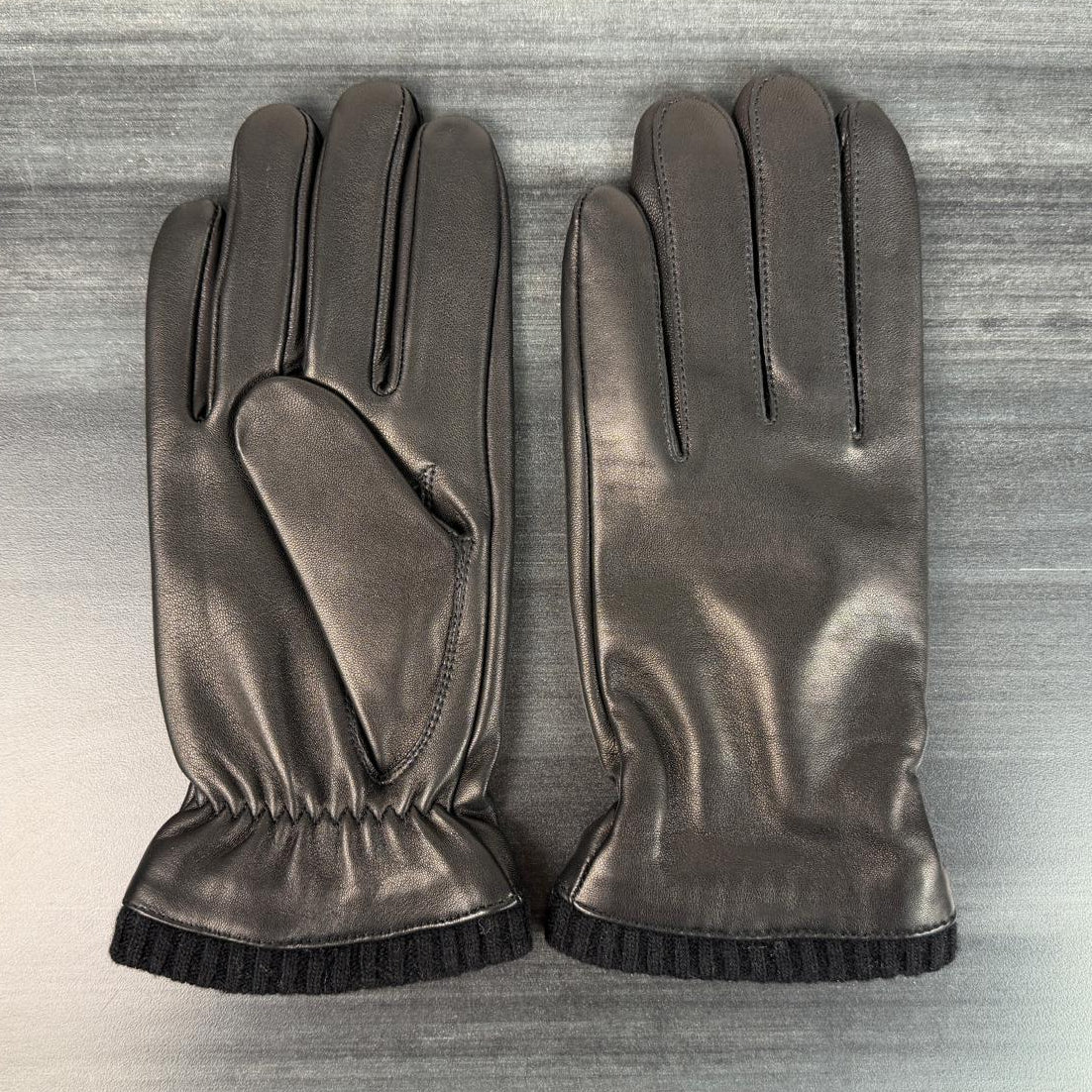 Men's Lamb Leather Gloves with Wool Blend Lining