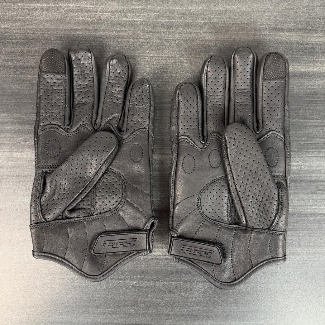 Men's Premium Perforated Goatskin Motorcycle Gloves