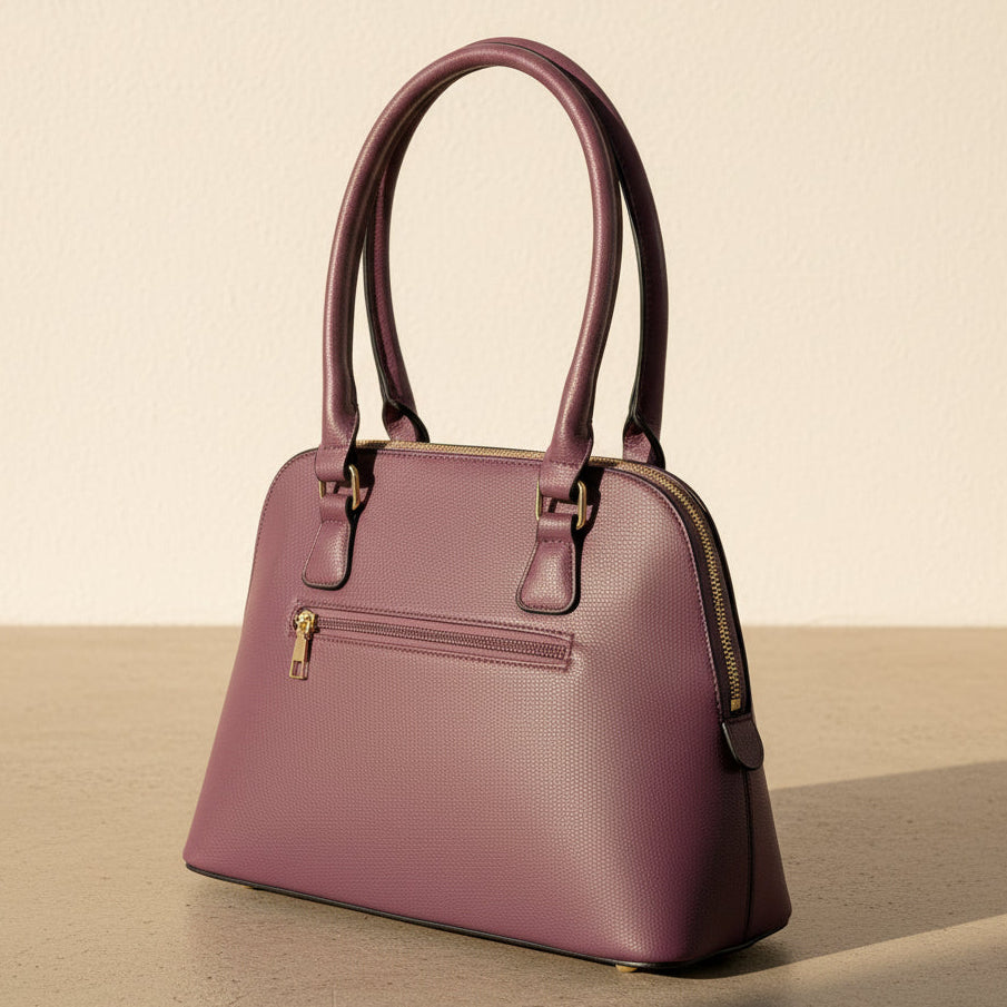 Temptation Italy Faux Leather 2-Handle Bag with Floral Design