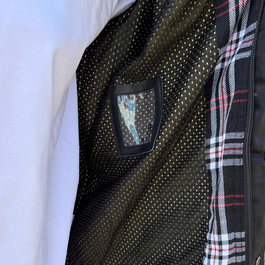 Open Road Men's Protective Armored Motorcycle Riding Flannel Shirt