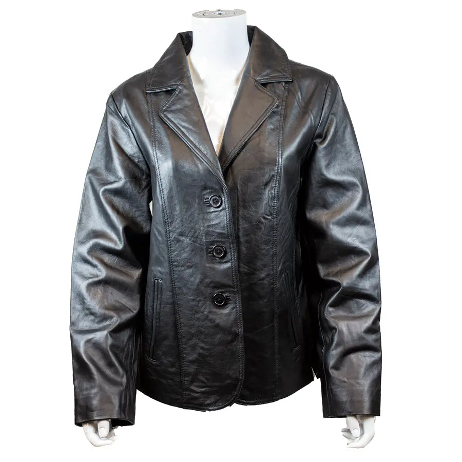 Women's Blazer Stitched Leather Jacket - Boutique of Leathers/Open Road