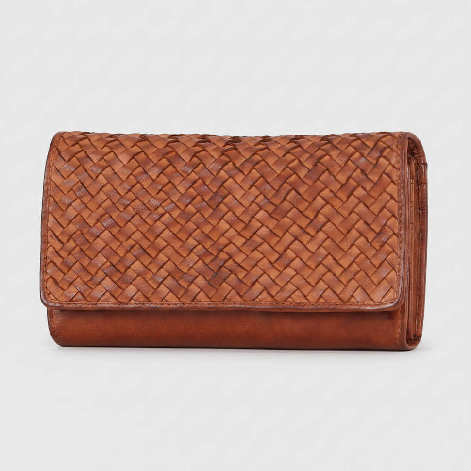 Women's Leather Basket Weave Purse Women's Wallets Boutique of Leathers/Open Road