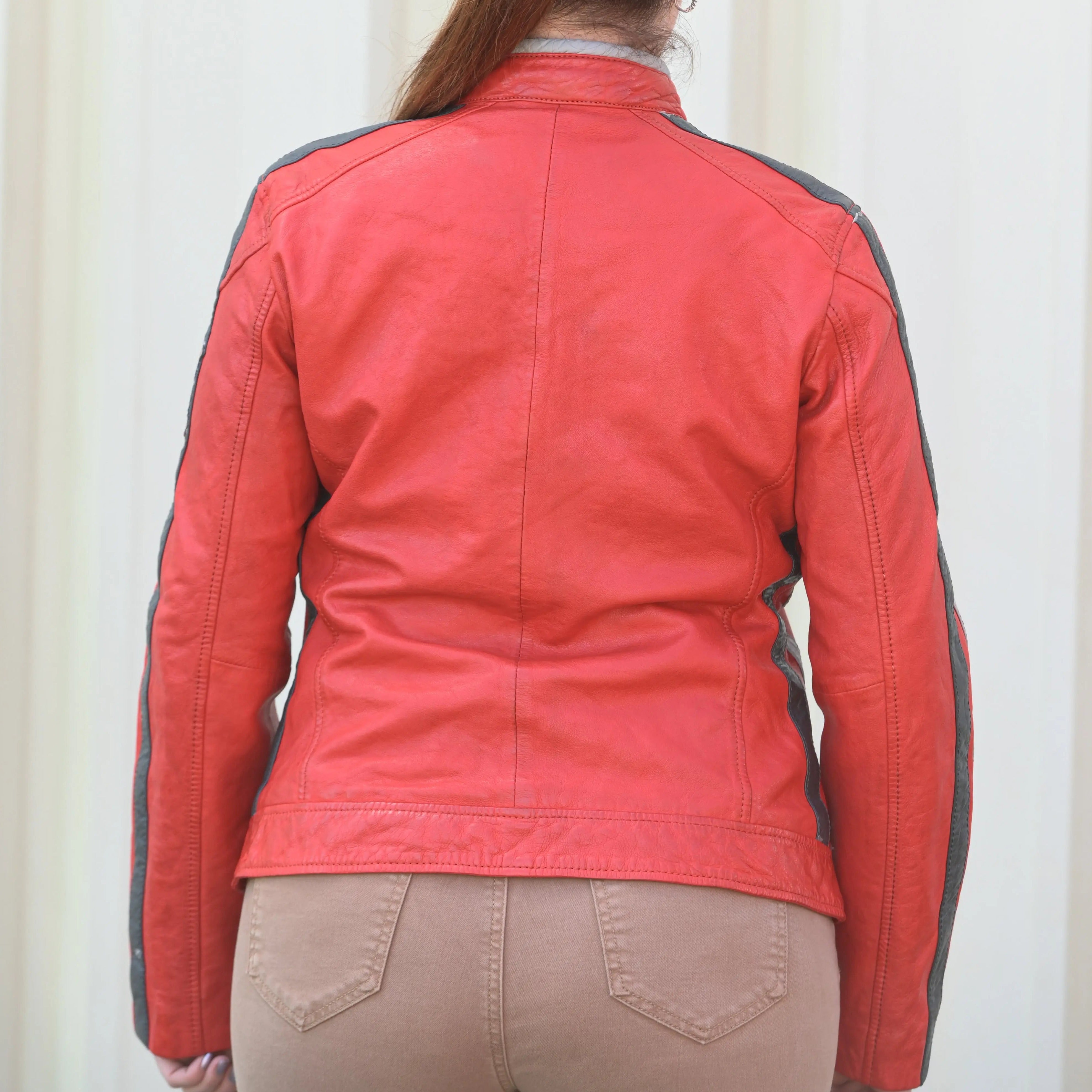 Women's Leather Jacket with Patches Women's Leather Jackets Boutique of Leathers/Open Road