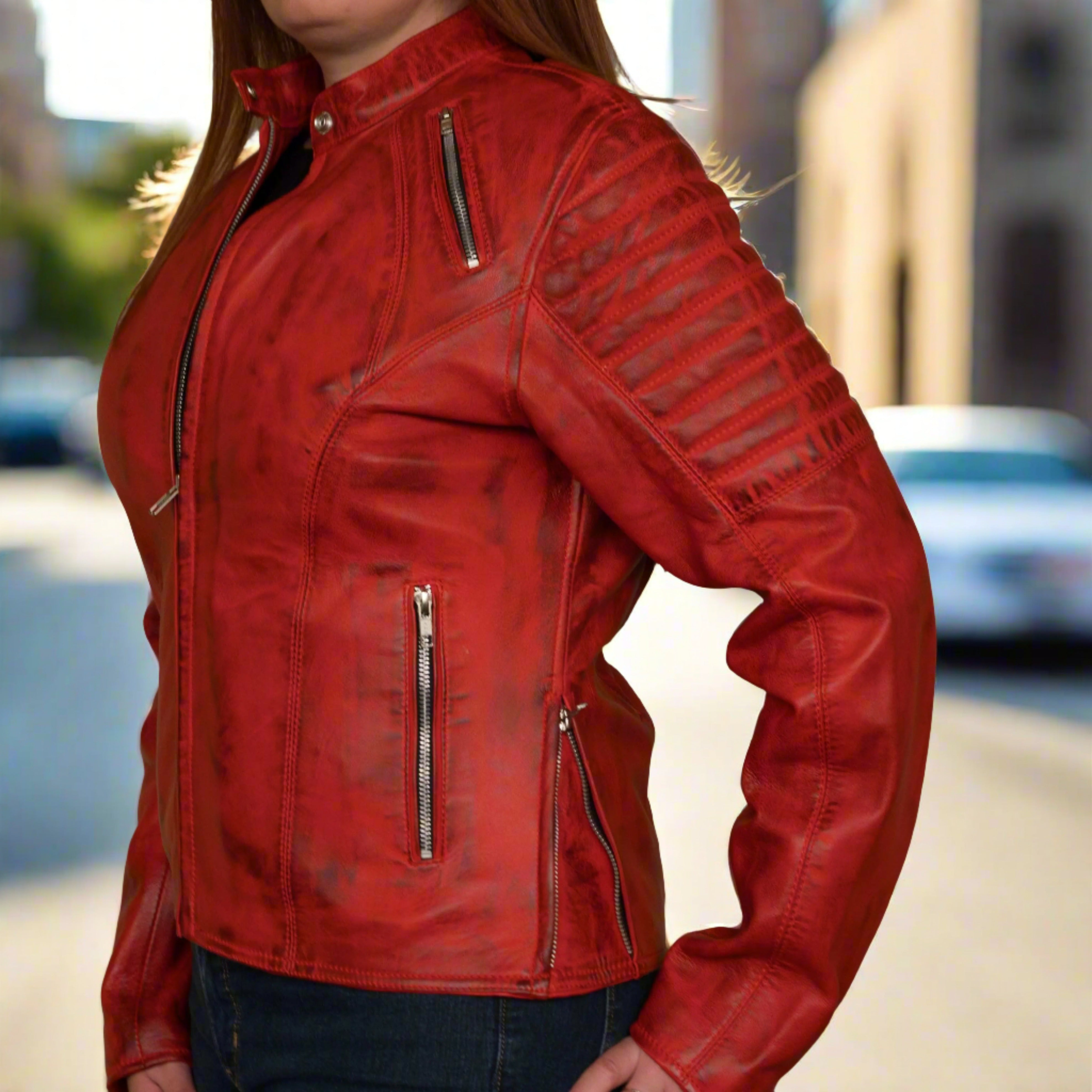 Women's Motocross Fashion Jacket Women's Coats & Jackets Boutique of Leathers/Open Road