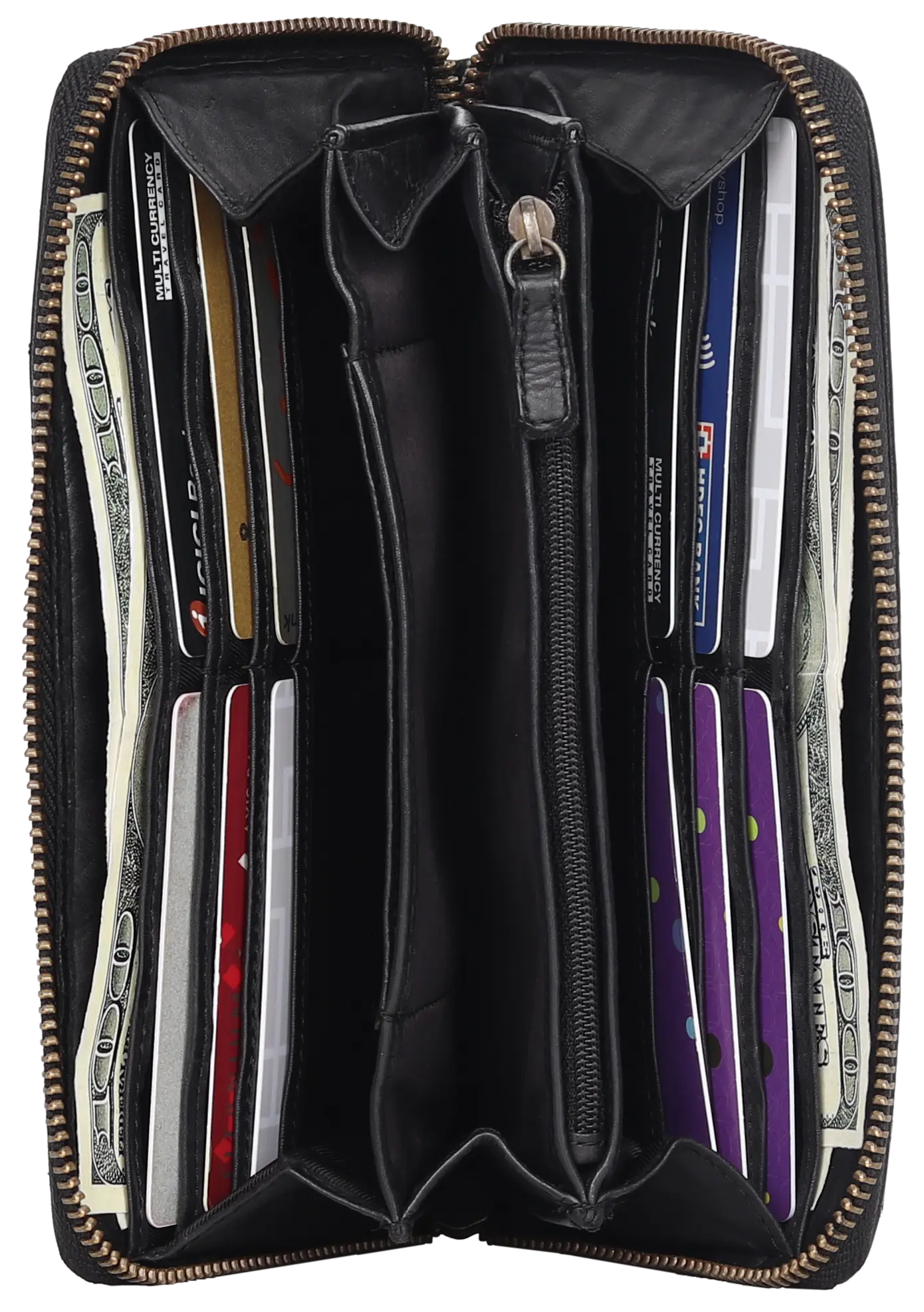 Women's Zip Around Wallet Women's Wallets Boutique of Leathers/Open Road