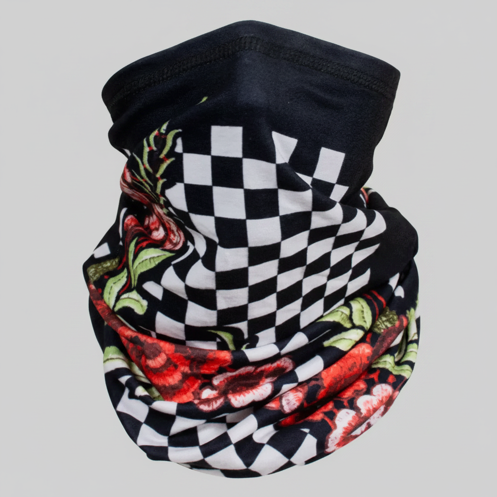 ZANheadgear Floral Checkered Motley Tube - Boutique of Leathers/Open Road
