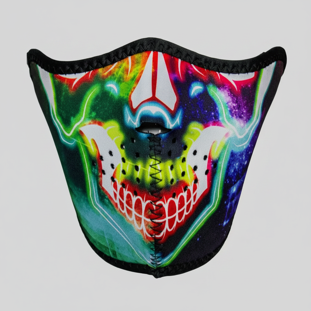 ZANheadgear Multi-Color Skull Neoprene Half Mask - Boutique of Leathers/Open Road