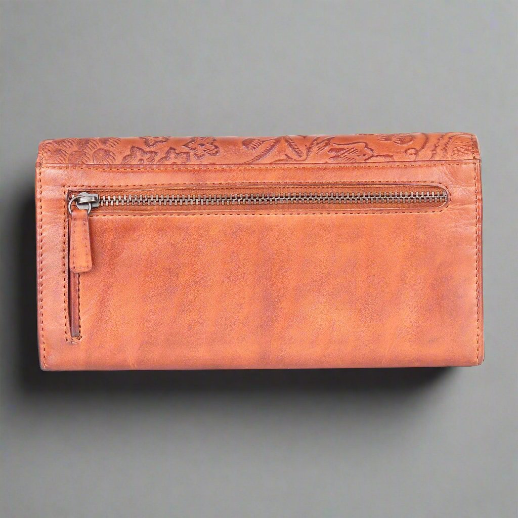 MET Embossed Women's Leather Wallet