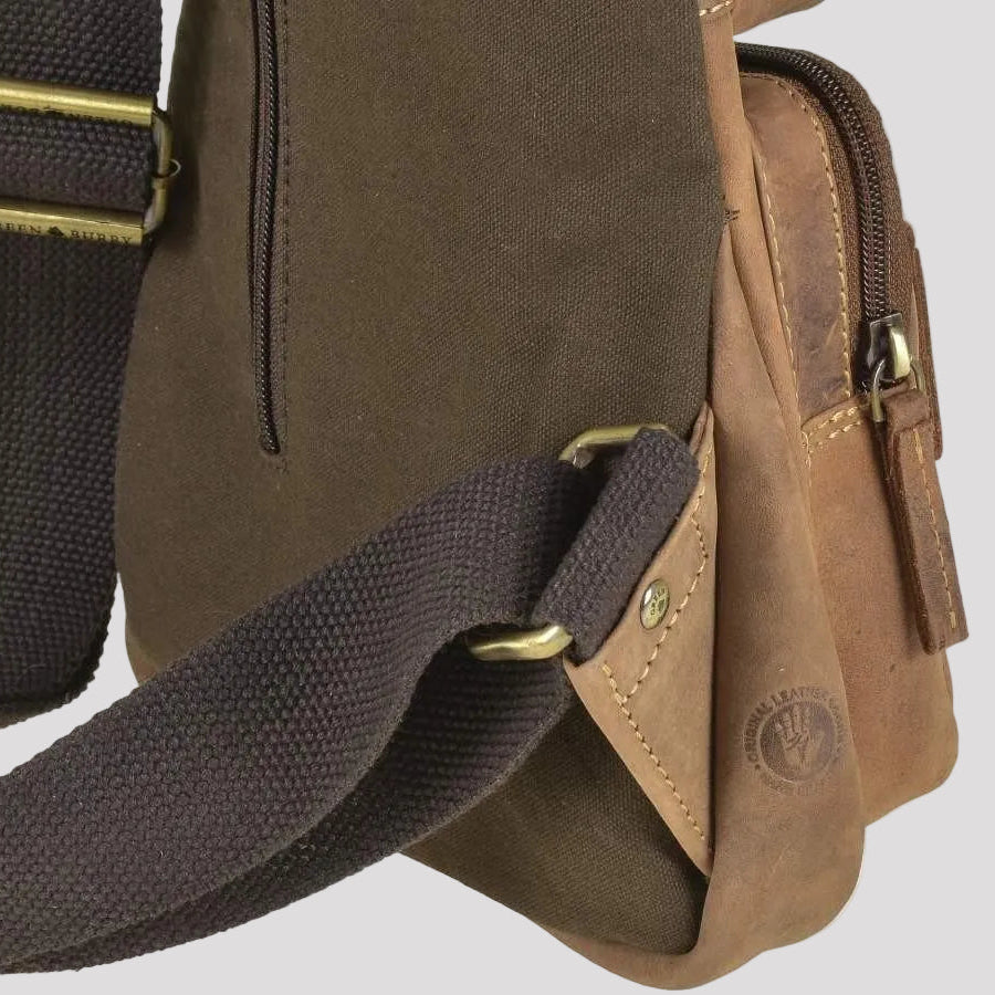 Greenburry Vintage Leather Crossbody Chest Sling Bag