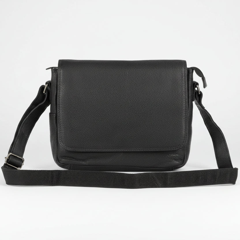 Greenwood Leather Smart Messenger Mini 11". Handcrafted Leather iPad Bag & Tablet Satchel