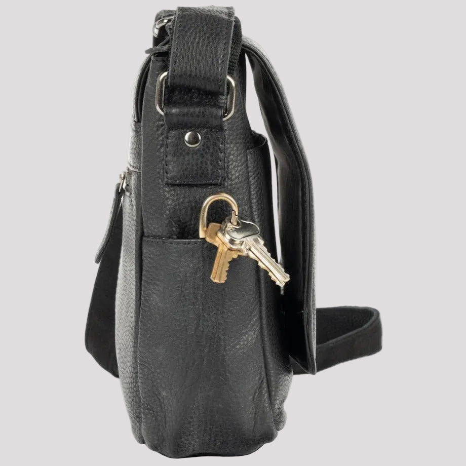 Greenwood Leather Smart Messenger Mini 11". Handcrafted Leather iPad Bag & Tablet Satchel