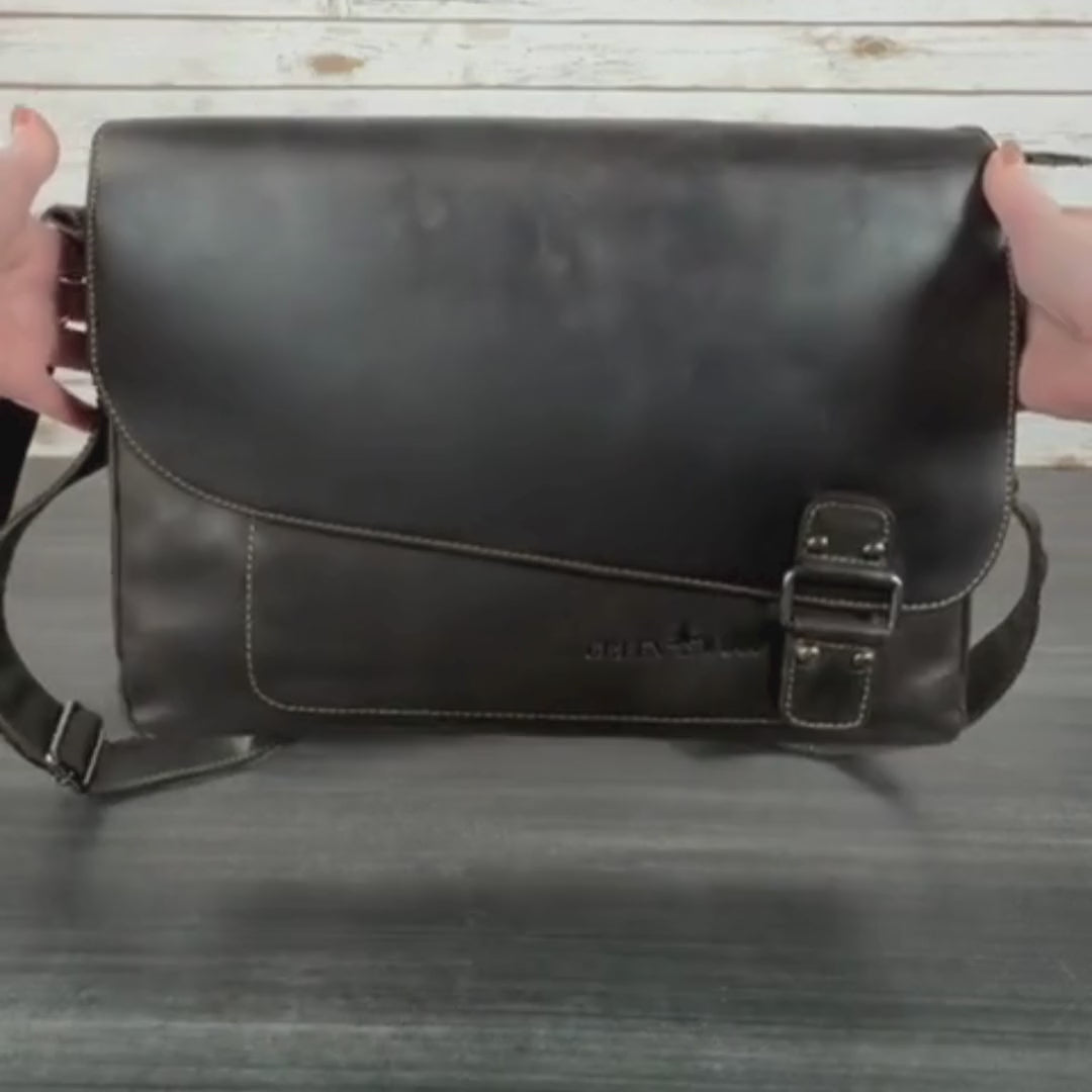 Greenwood Leather Laptop Bag - Boutique of Leathers