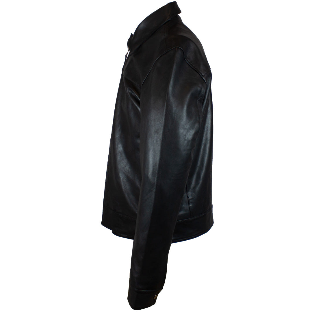 BOL Men's Quantum Classic Zip-up Leather Jacket