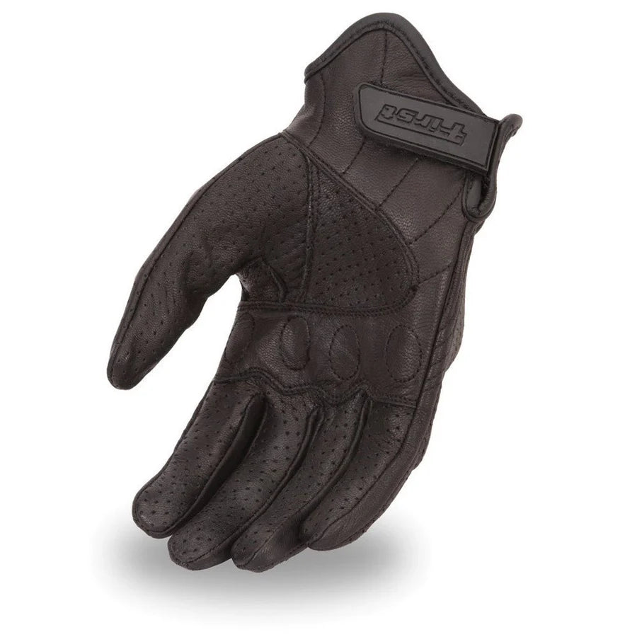 Men's Premium Perforated Goatskin Motorcycle Gloves
