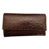 Women's Exotic Print Trifold Leather Wallet