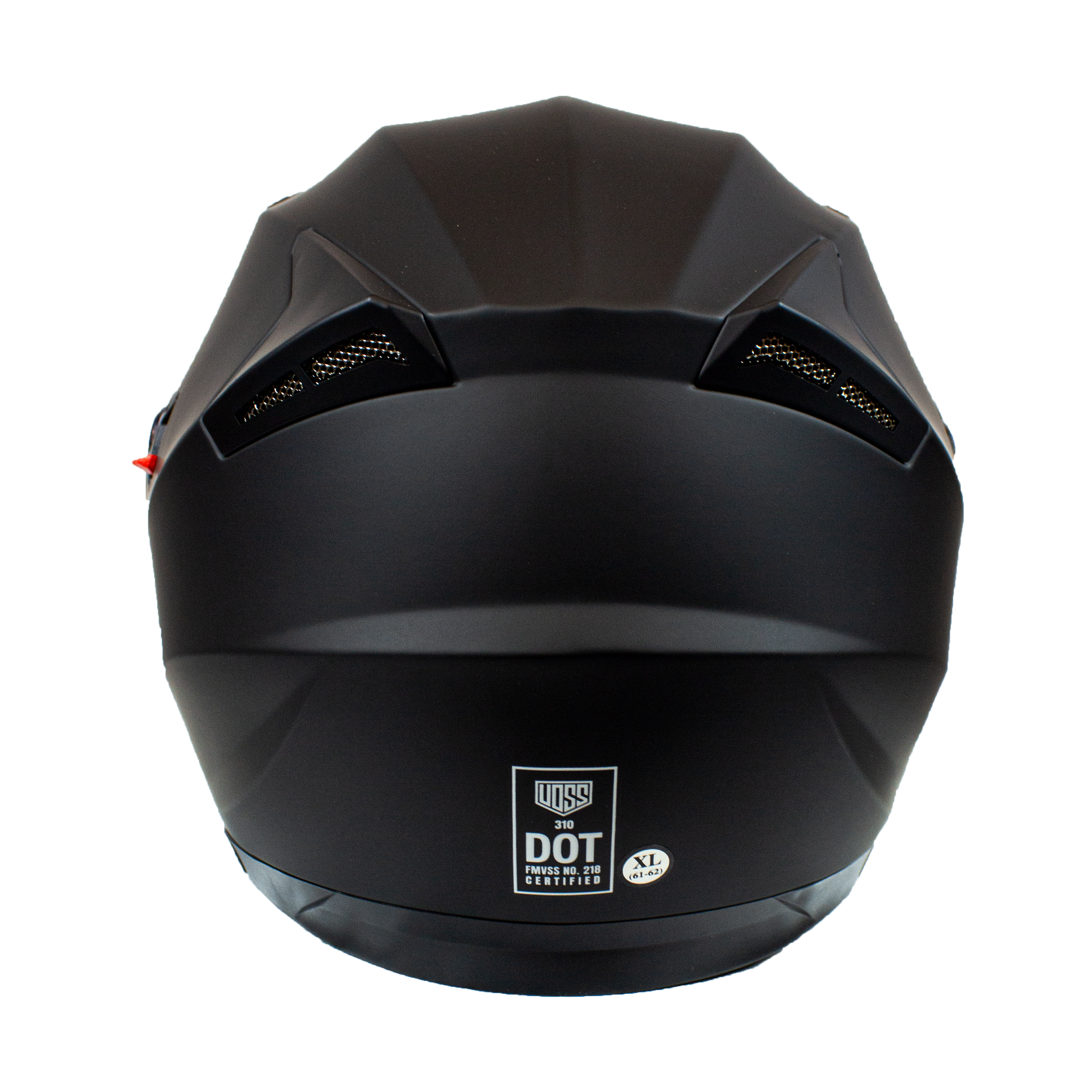 VOSS 310 Tucson Matte Black 3/4 Helmet