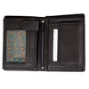 Men's Snap Close Flip Trifold Leather Wallet