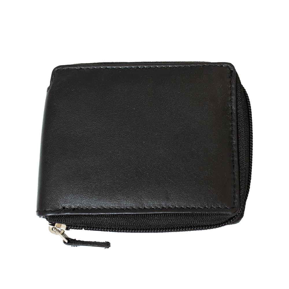 BOL Women's Bifold Zip Around Leather Wallet